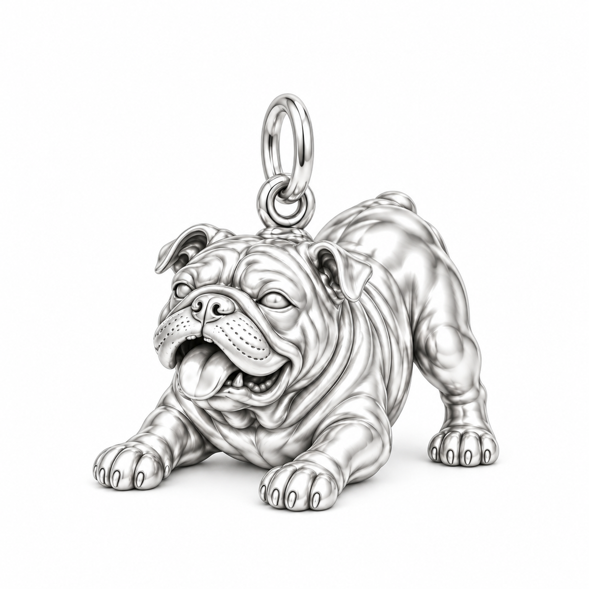 Signature Expression of Bulldog Charm Bracelet – Personalized Dog Mom Gift