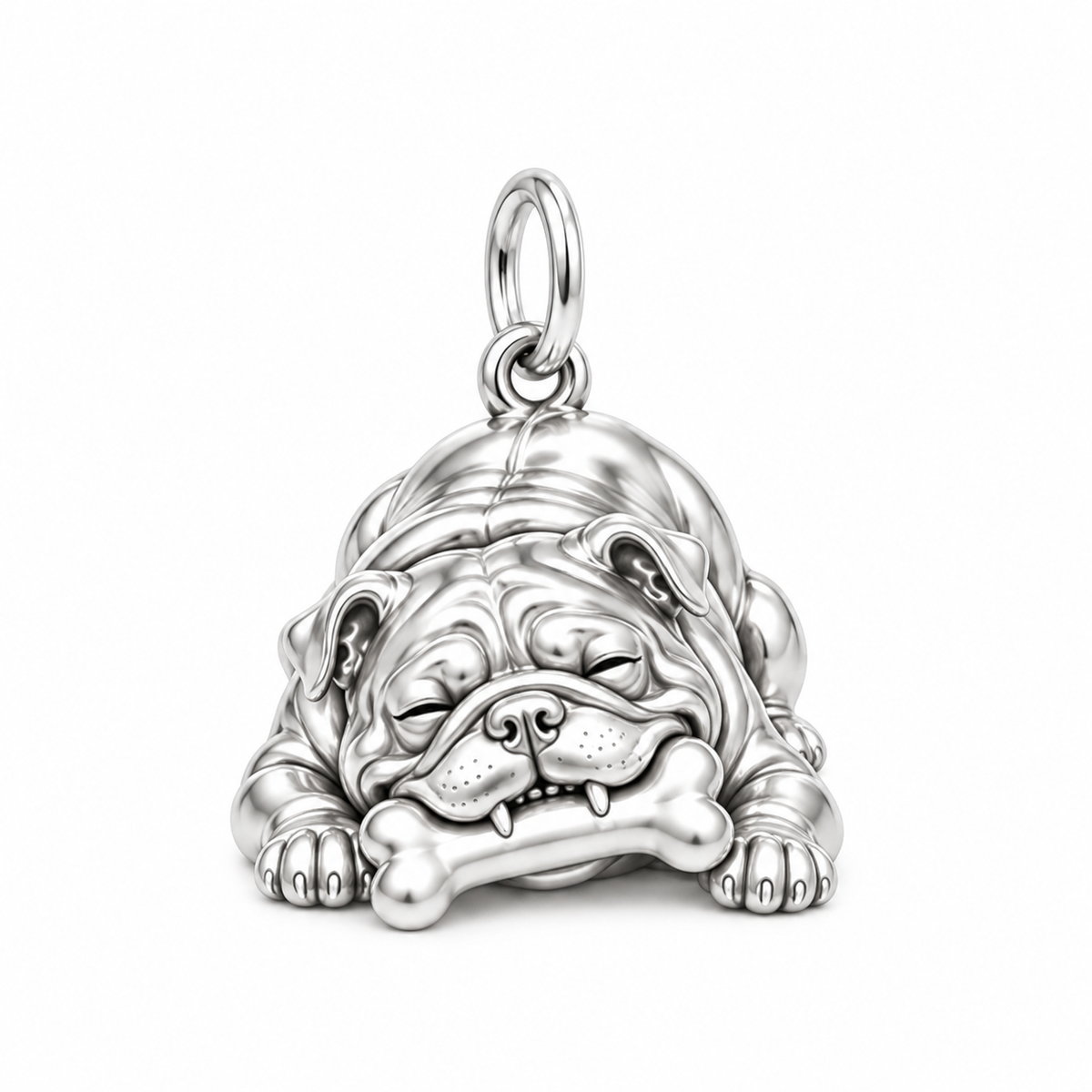 Signature Expression of Bulldog Charm Bracelet – Personalized Dog Mom Gift