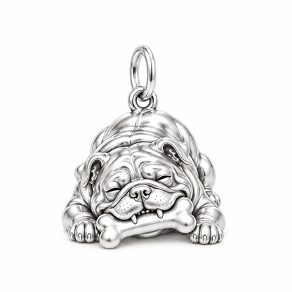 Signature Expression of Bulldog Charm Bracelet – Personalized Dog Mom Gift