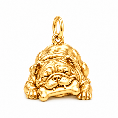 Signature Expression of Bulldog Charm Bracelet – Personalized Dog Mom Gift