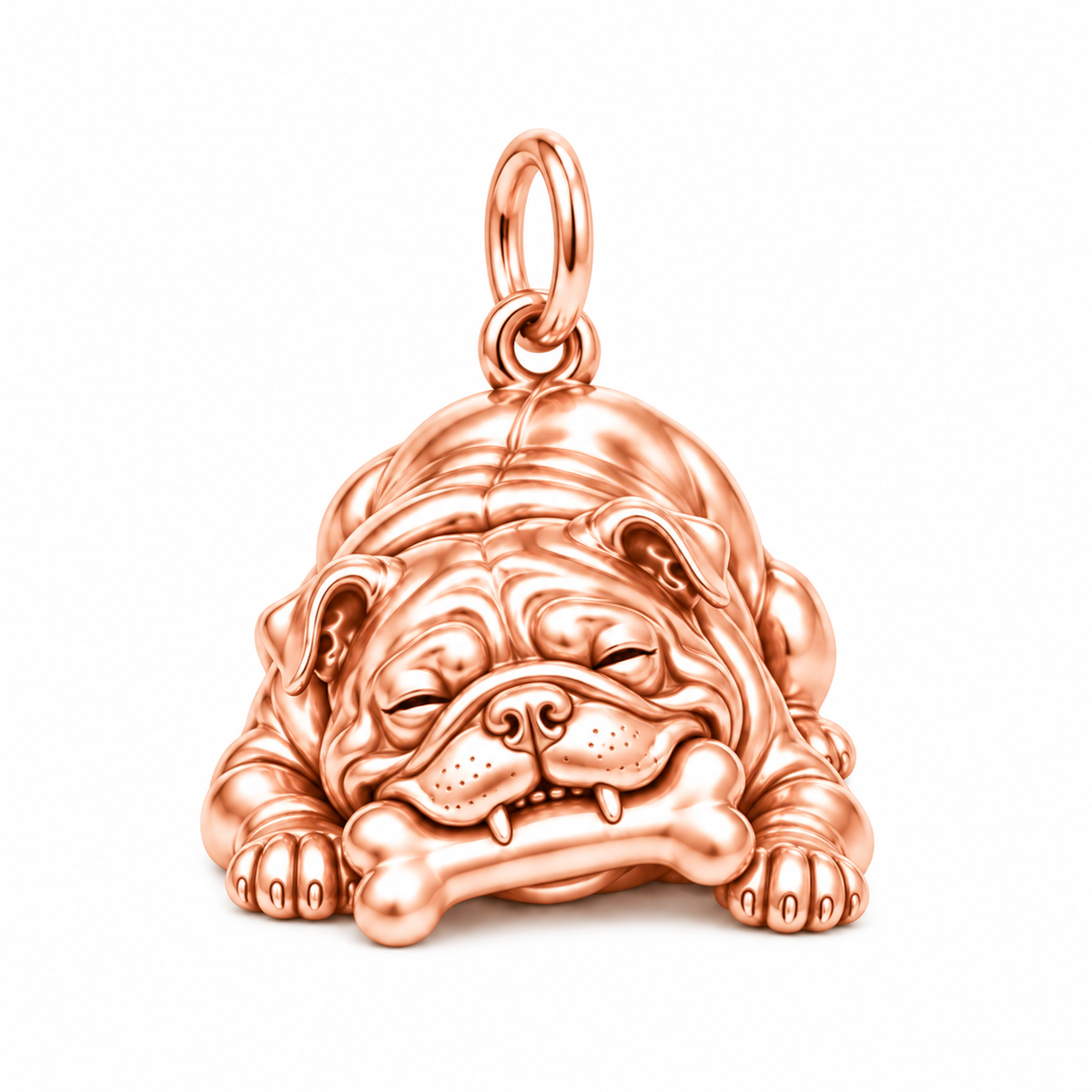 Signature Expression of Bulldog Charm Bracelet – Personalized Dog Mom Gift