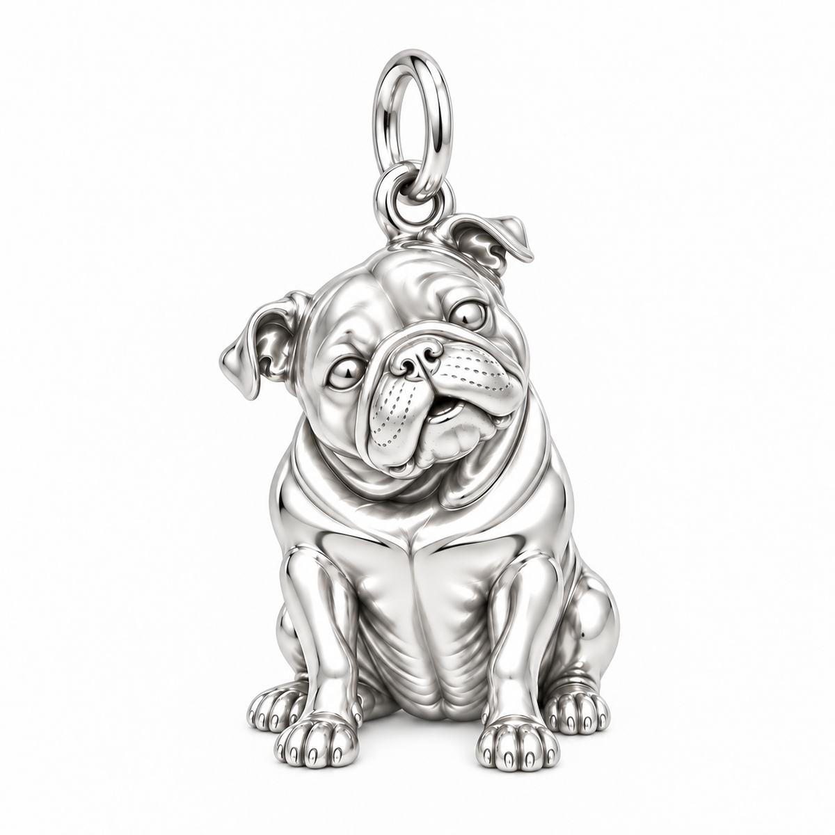 Signature Expression of Bulldog Charm Bracelet – Personalized Dog Mom Gift