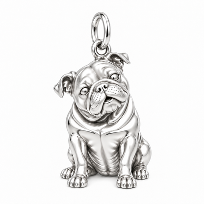 Signature Expression of Bulldog Charm Bracelet – Personalized Dog Mom Gift