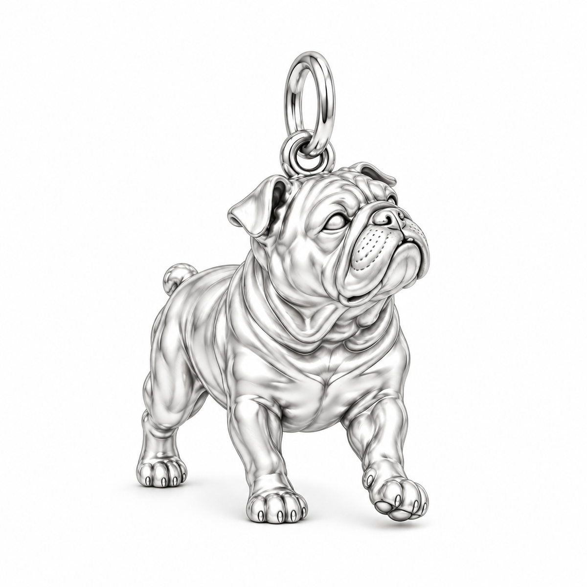 Signature Expression of Bulldog Charm Bracelet – Personalized Dog Mom Gift