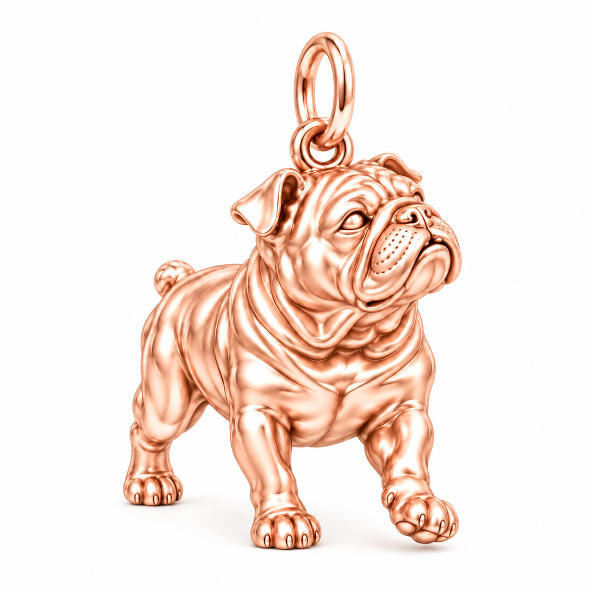 Signature Expression of Bulldog Charm Bracelet – Personalized Dog Mom Gift