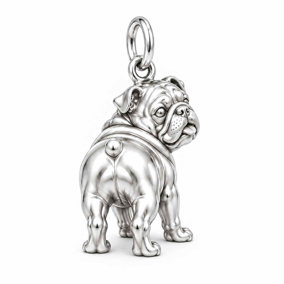 Signature Expression of Bulldog Charm Bracelet – Personalized Dog Mom Gift