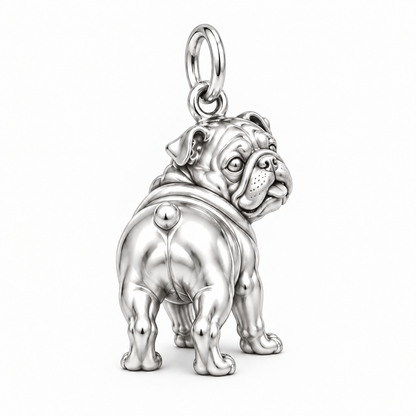 Signature Expression of Bulldog Charm Bracelet – Personalized Dog Mom Gift