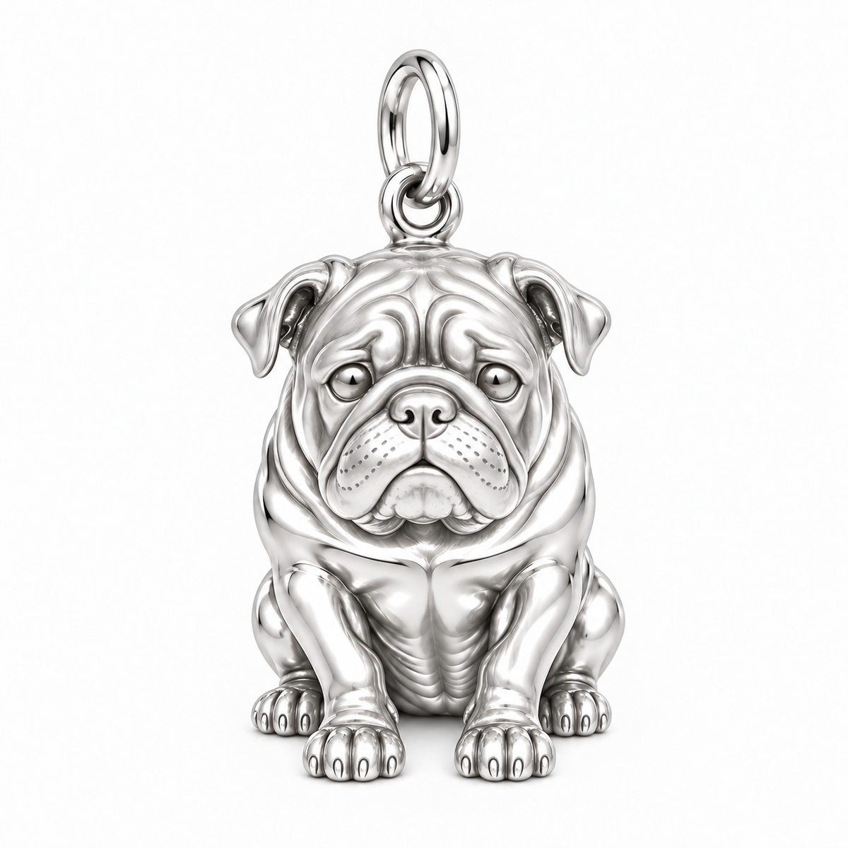 Signature Expression of Bulldog Charm Bracelet – Personalized Dog Mom Gift