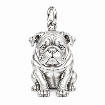Signature Expression of Bulldog Charm Bracelet – Personalized Dog Mom Gift