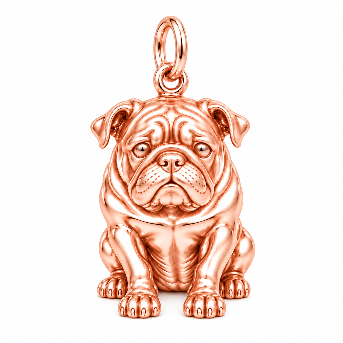 Signature Expression of Bulldog Charm Bracelet – Personalized Dog Mom Gift