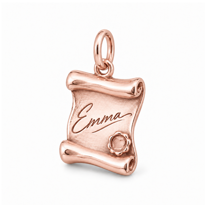 Signature Scroll Charm — Rose Gold | charm-topics-remaining-444-2026-09-14 | topic-067