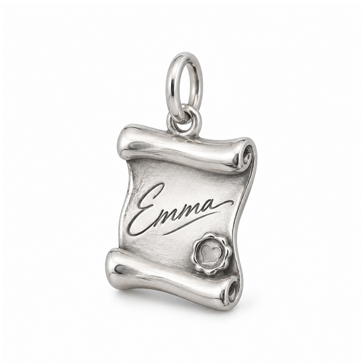 Signature Scroll Charm — Silver | charm-topics-remaining-444-2026-09-14 | topic-067