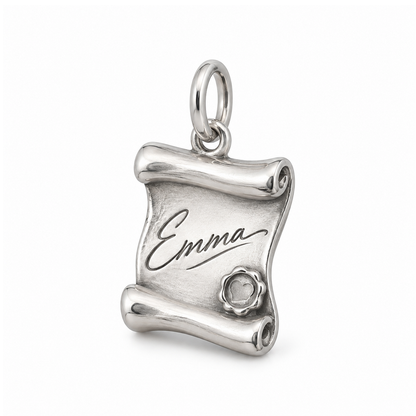 Signature Scroll Charm — Silver | charm-topics-remaining-444-2026-09-14 | topic-067