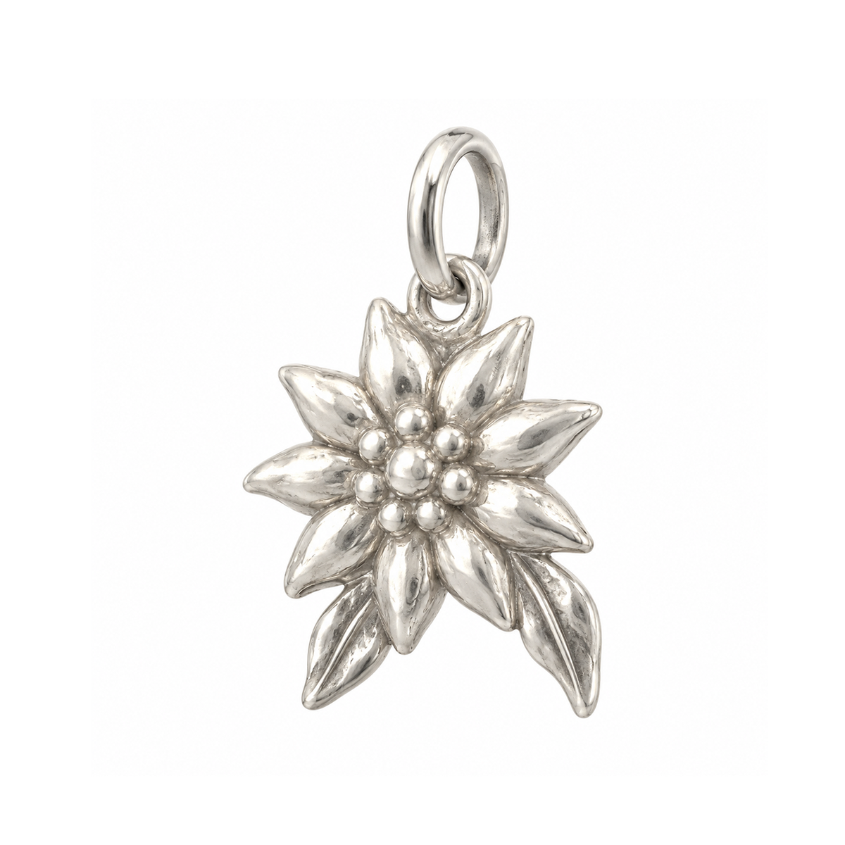 Silver Mountain Flower Charm — Silver — 50-works-silver-20260916-141