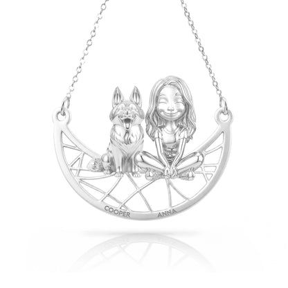 Soulyshine German Shepherd Signature - Personalized Companion Handcrafted Necklace