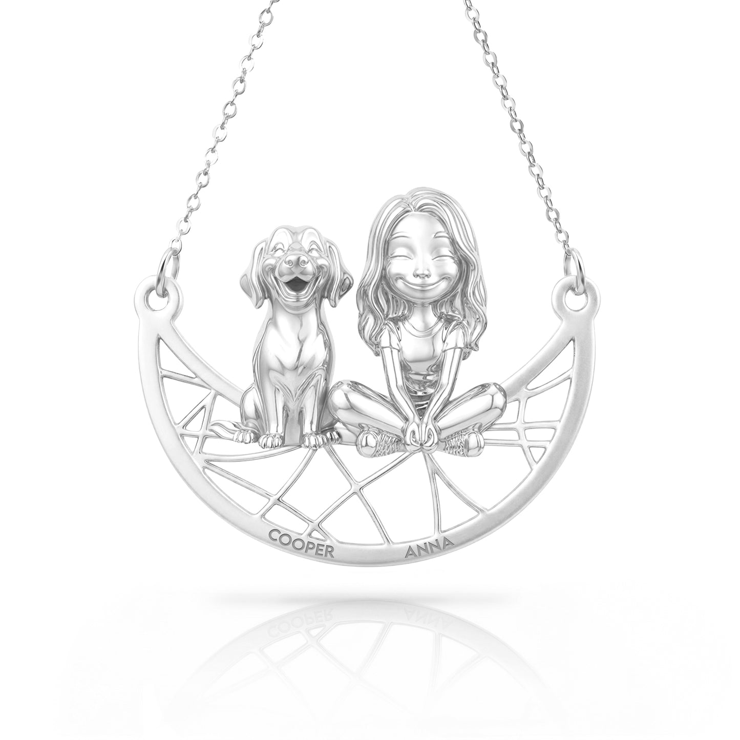 Soulyshine Golden Retriever Signature - Personalized Companion Handcrafted Necklace