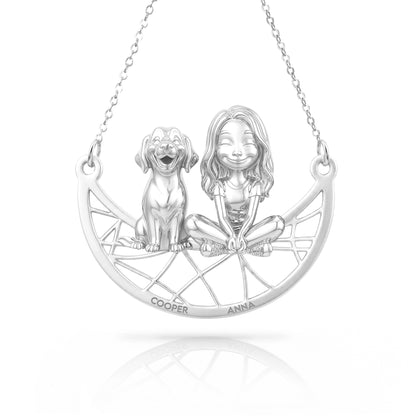 Soulyshine Golden Retriever Signature - Personalized Companion Handcrafted Necklace