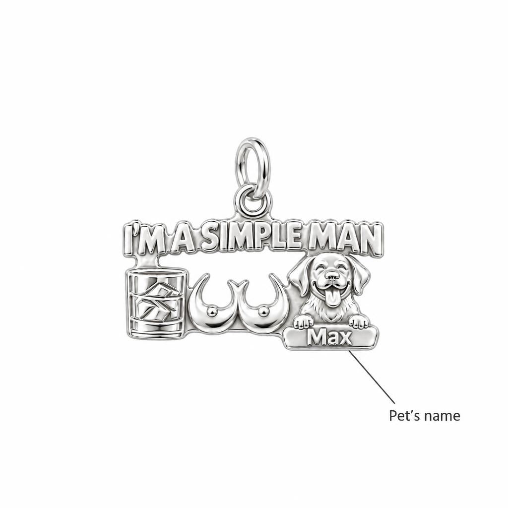 Simple Man Favorites Charm Bracelet – Personalized Man Gift – personalization guide