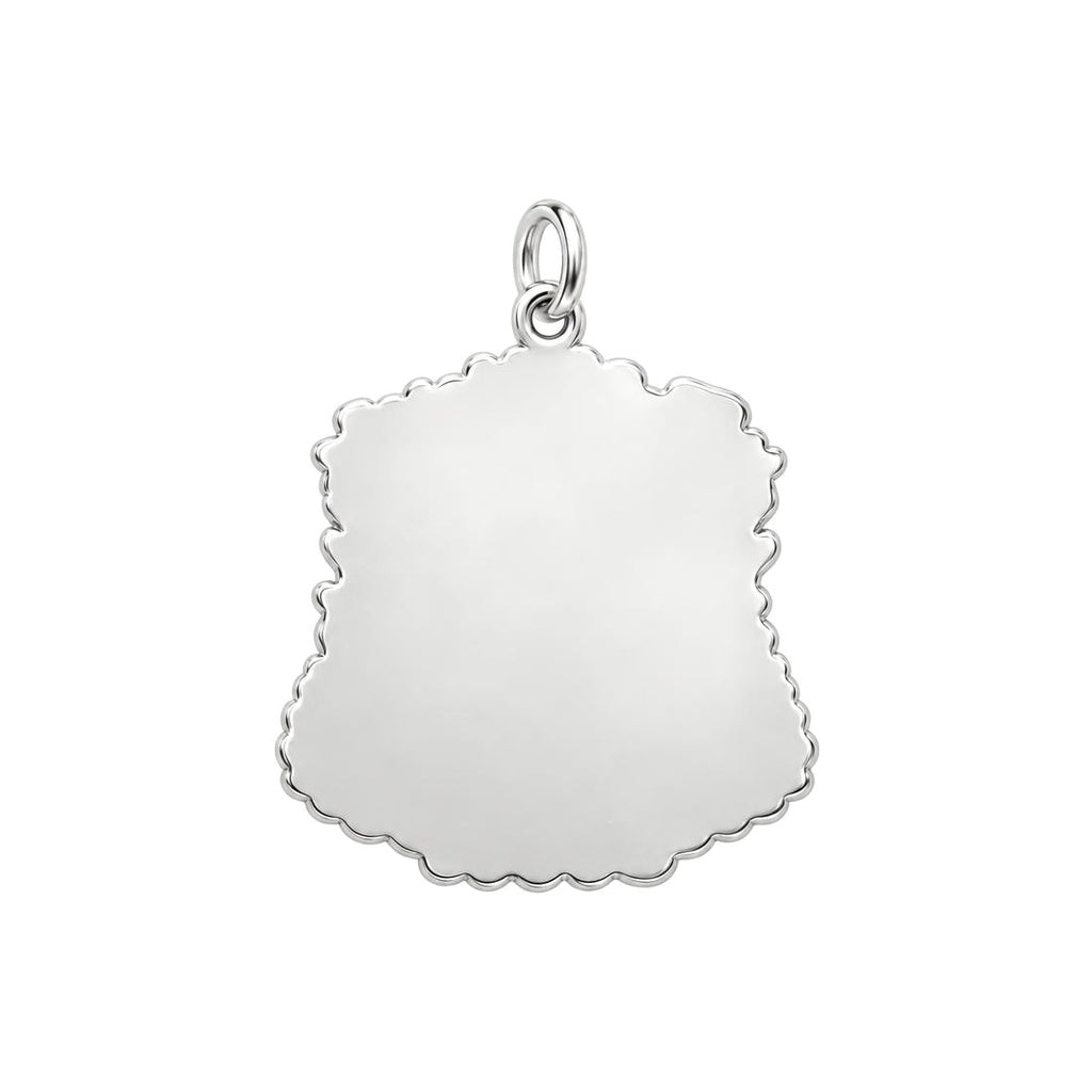 Sister Hug Blanket Charm Bracelet – Personalized Sister Gift – back of the charm, engraving area