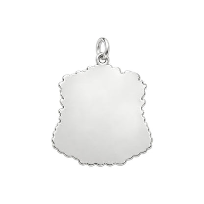 Sister Hug Blanket Charm Bracelet – Personalized Sister Gift – back of the charm, engraving area