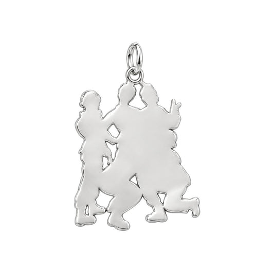 Sisters in Service Charm Bracelet – Personalized Veteran Gift – back of the charm, engraving area