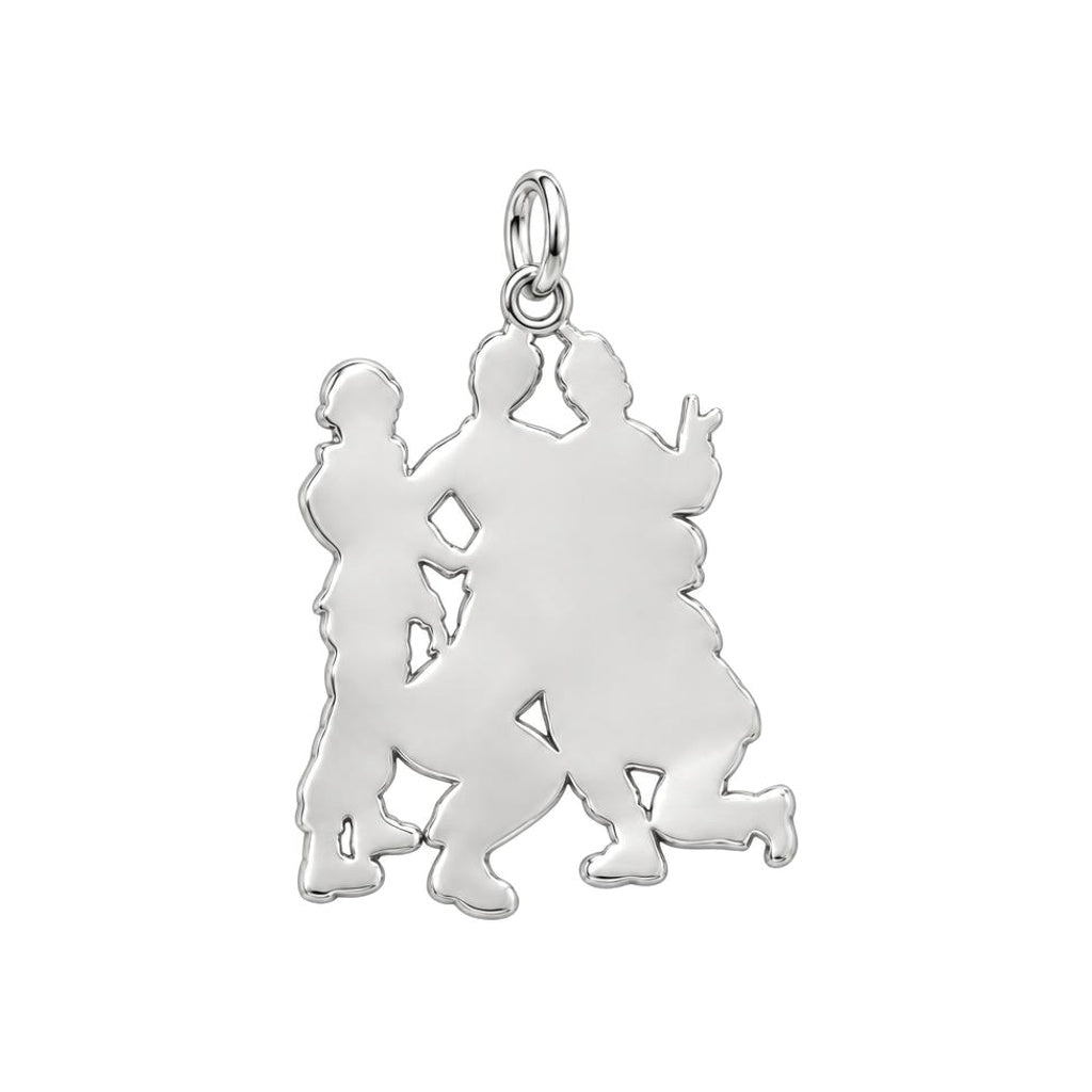 Sisters in Service Charm Necklace Set – back of the charm, engraving area
