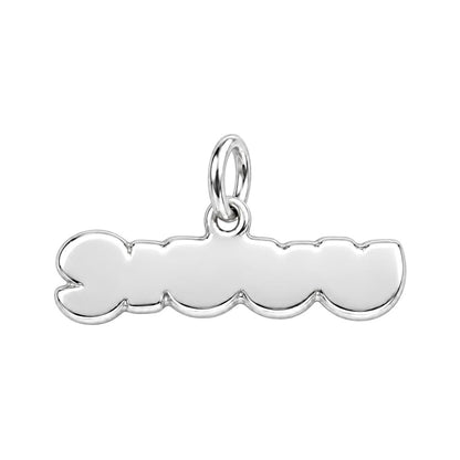 Siuuu Celebration Charm Bracelet – Personalized Athlete Gift – back of the charm, engraving area