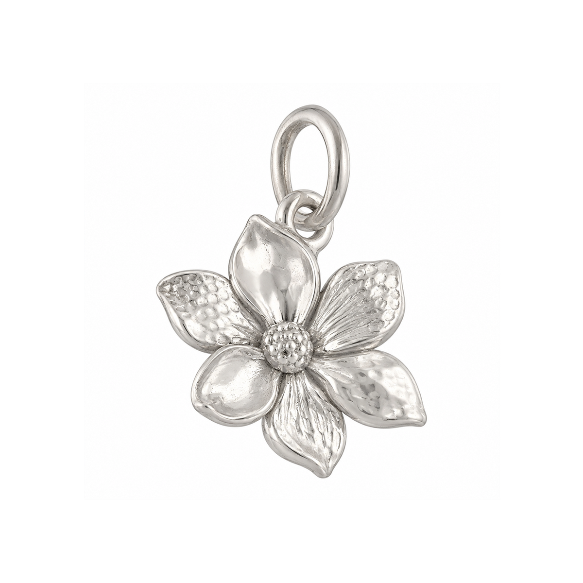 Six-Petal Heart Flower Charm — Silver — 50-works-silver-20260916-108