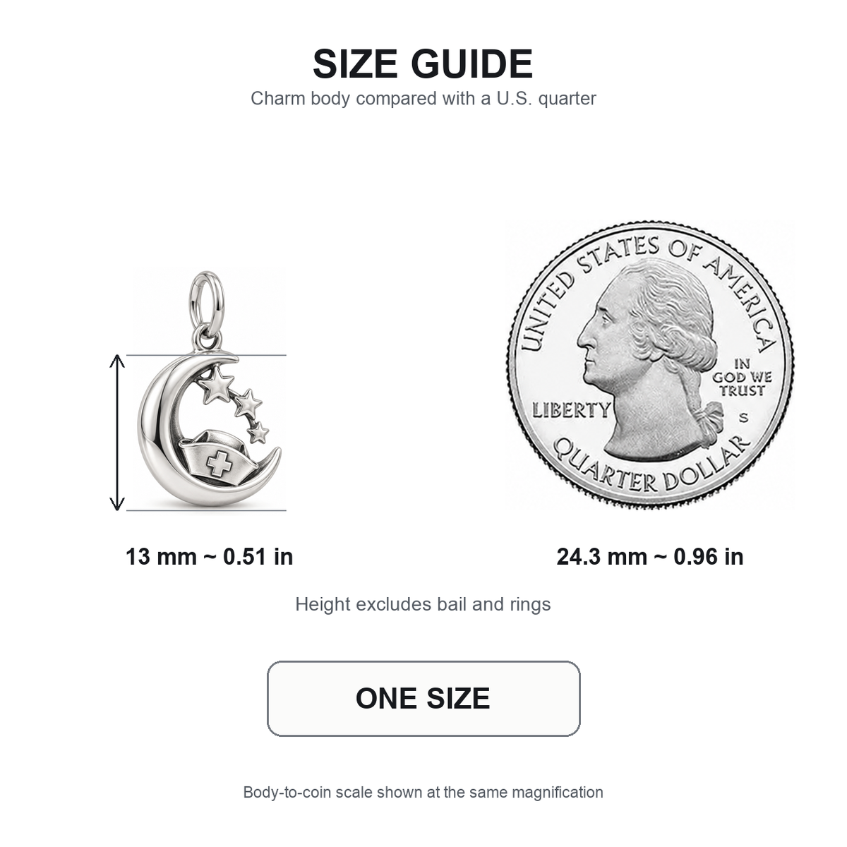 Nurse Night Shift Dangle Charm | 13 mm size guide | 0874ca79cde905a3fb351e120f577c879f79b0669404654fce9e6199274f8a2b