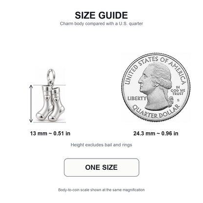 Nurse Compression Socks Dangle Charm | 13 mm size guide | f2c6e942d930fb0ca02e21eea901a8d8f19f4de785c5e3704eaa9277340f90b7