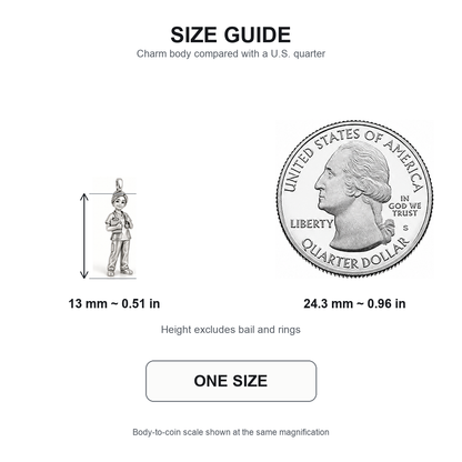 Nurse Clipboard Care Charm | 13 mm size guide | 535be689b182b38cf3b626d50a0e4d9e2d3e75c806a772dd5016d8e2b52e0bf4