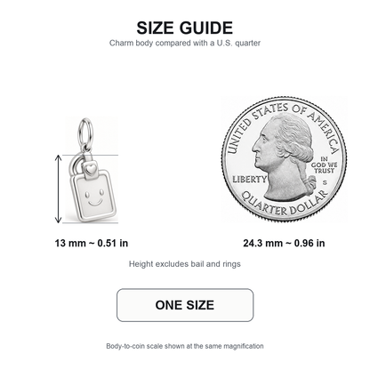 Nurse Smiling ID Badge Dangle Charm | 13 mm size guide | e5ad6dd857312a2a2cd87b6106166e38abbd909c8f94d52c2a6bc674d7b89f12
