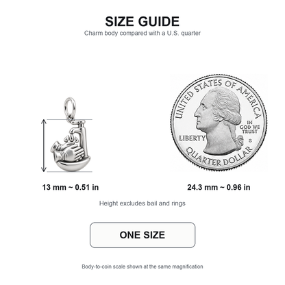 Nurse Hand Washing Dangle Charm | 13 mm size guide | 3e29925a2ef564a8d292e4c5fb472c5f0d9a7a4226a84ebeb56b020b7ed5b347