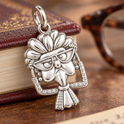 Skeptical Librarian Charm and Polyester Cord Bracelet Set