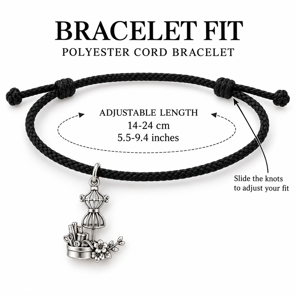 Sewing Creativity Gift, Every Piece Charm Bracelet