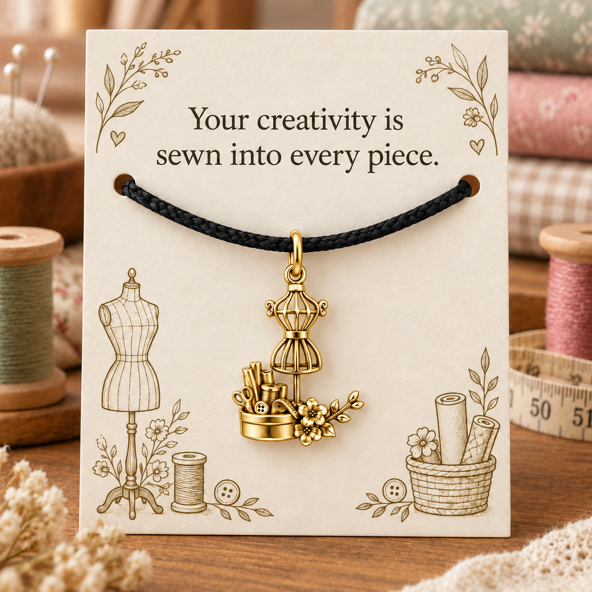 Sewing Creativity Gift, Every Piece Charm Bracelet