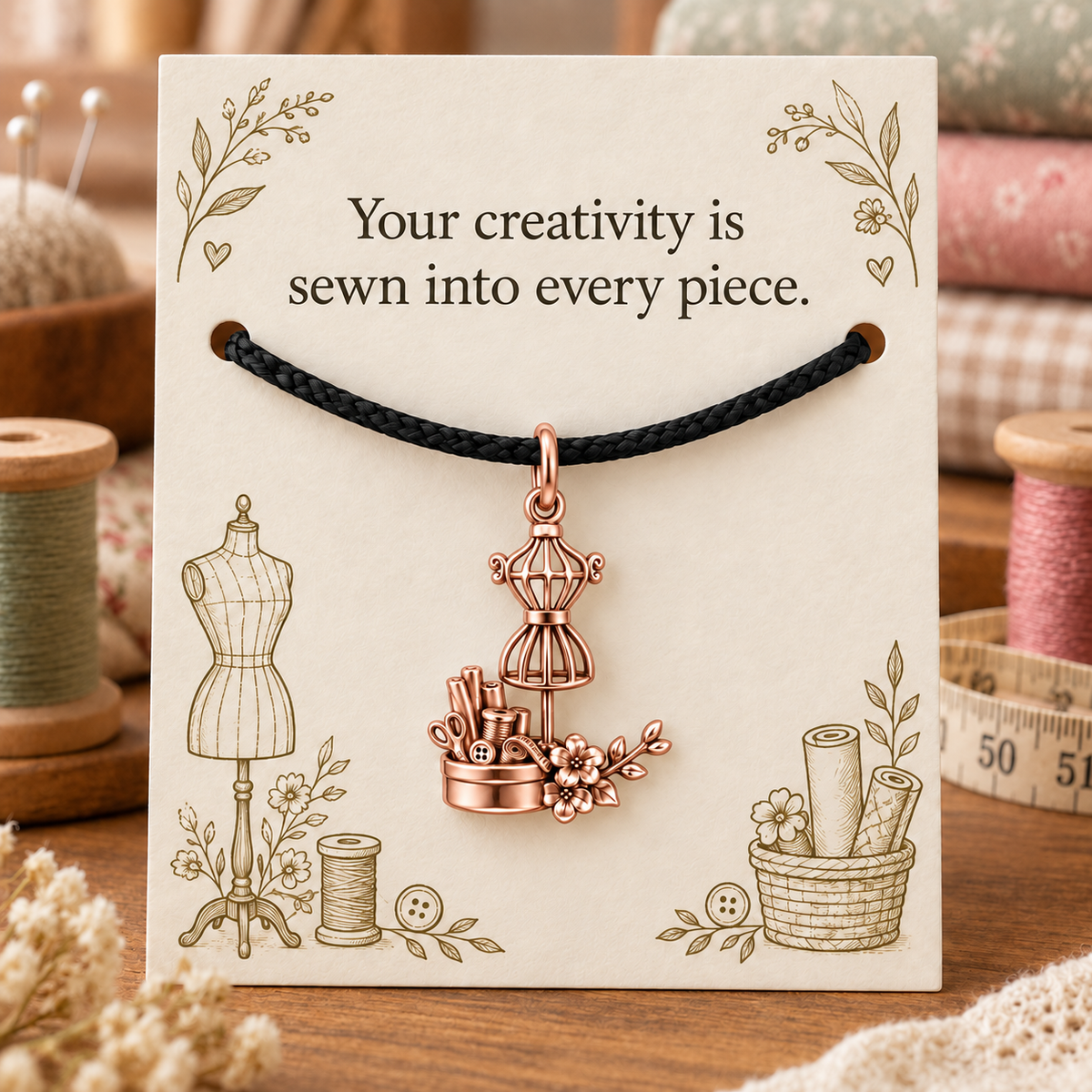 Sewing Creativity Gift, Every Piece Charm Bracelet