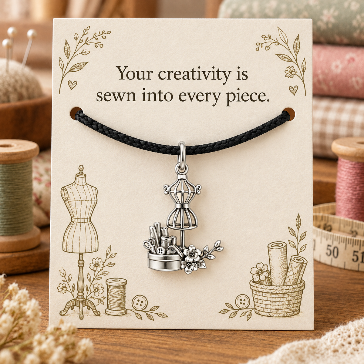 Sewing Creativity Gift, Every Piece Charm Bracelet