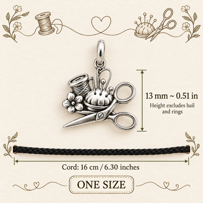 Sewing Friend Gift, Sweeter With You Charm Bracelet
