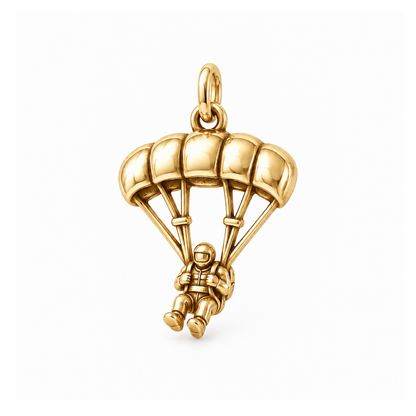 Skybound Parachute Charm — Gold | charm-topics-remaining-444-2026-09-14 | topic-347