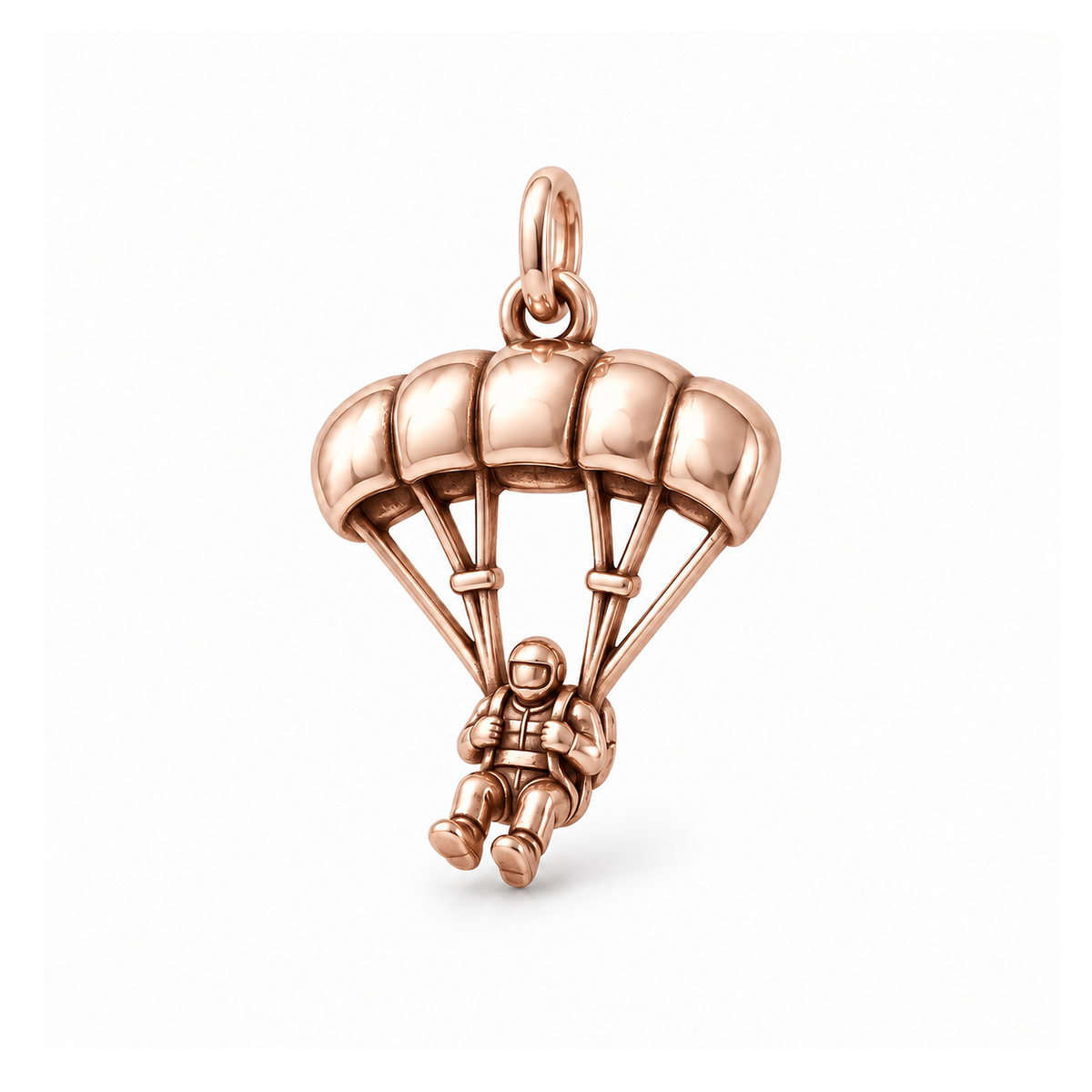 Skybound Parachute Charm — Rose Gold | charm-topics-remaining-444-2026-09-14 | topic-347