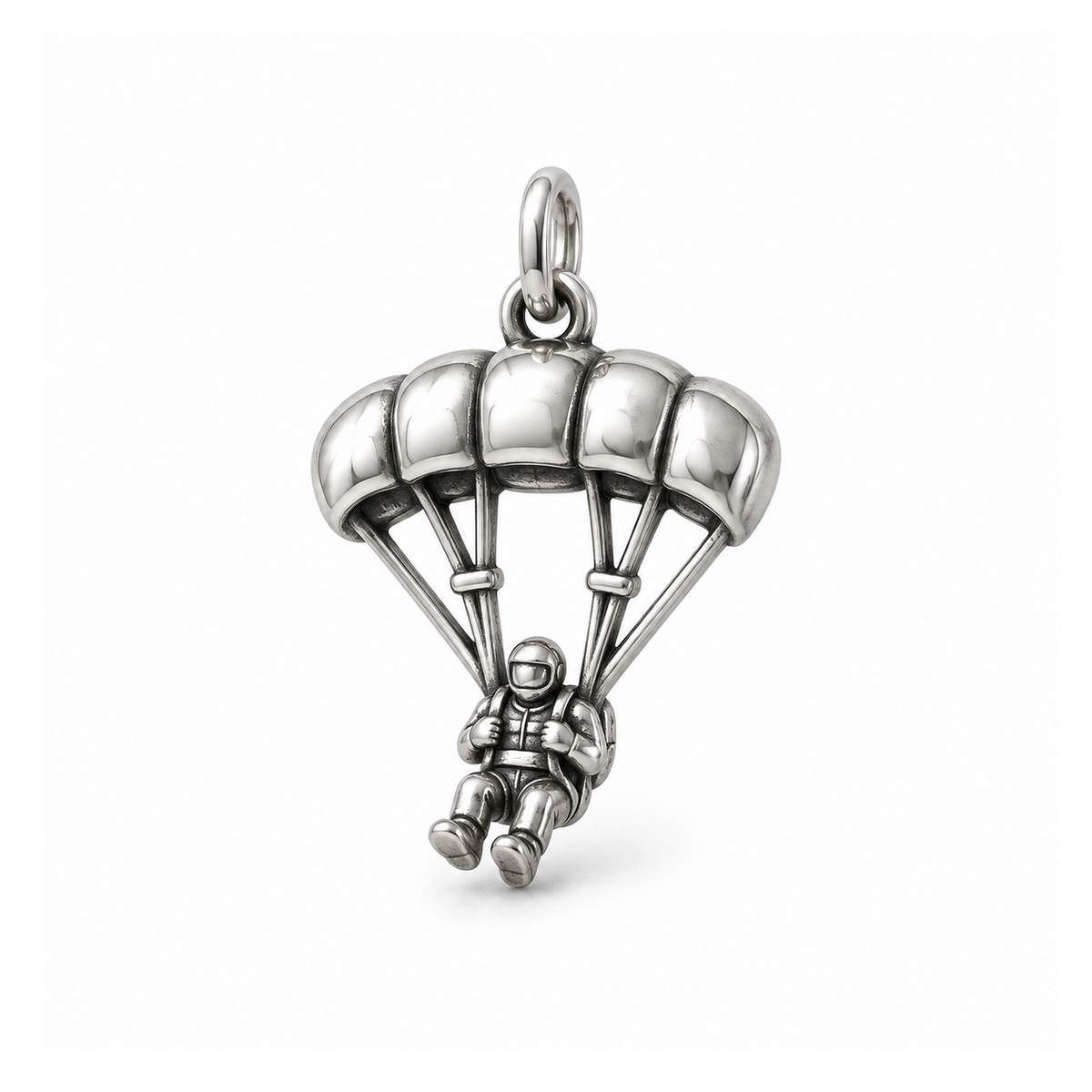Skybound Parachute Charm — Silver | charm-topics-remaining-444-2026-09-14 | topic-347