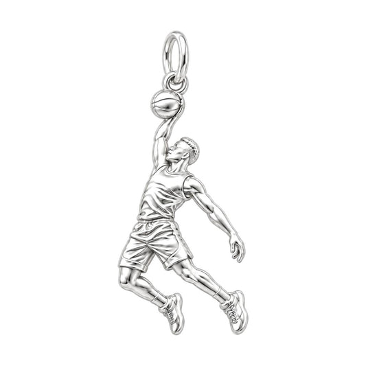 Slam Dunk Player Charm and Polyester Cord Bracelet Set