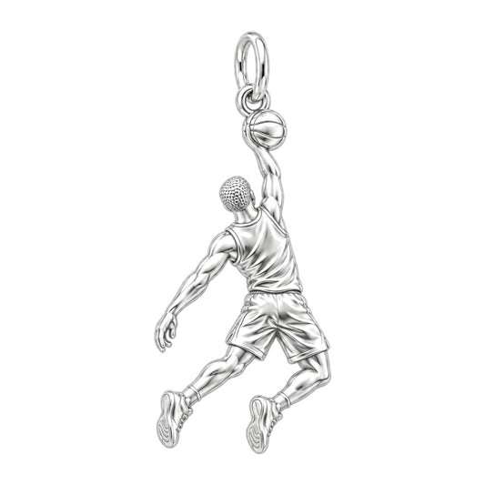 Slam Dunk Player Charm and Polyester Cord Bracelet Set
