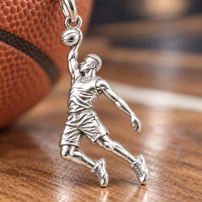 Slam Dunk Player Charm and Polyester Cord Bracelet Set