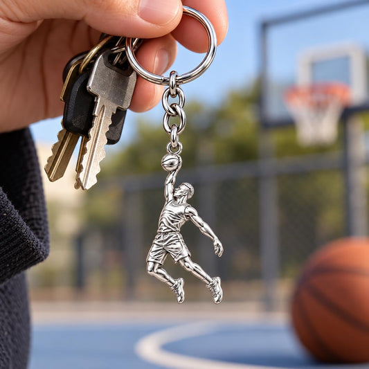 Slam Dunk Player Charm Keychain – worn / in use