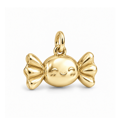 Smiling Candy Charm — Gold | charm-topics-remaining-444-2026-09-14 | topic-077