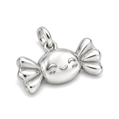 Smiling Candy Charm — Silver Super Macro | charm-topics-remaining-444-2026-09-14 | topic-077