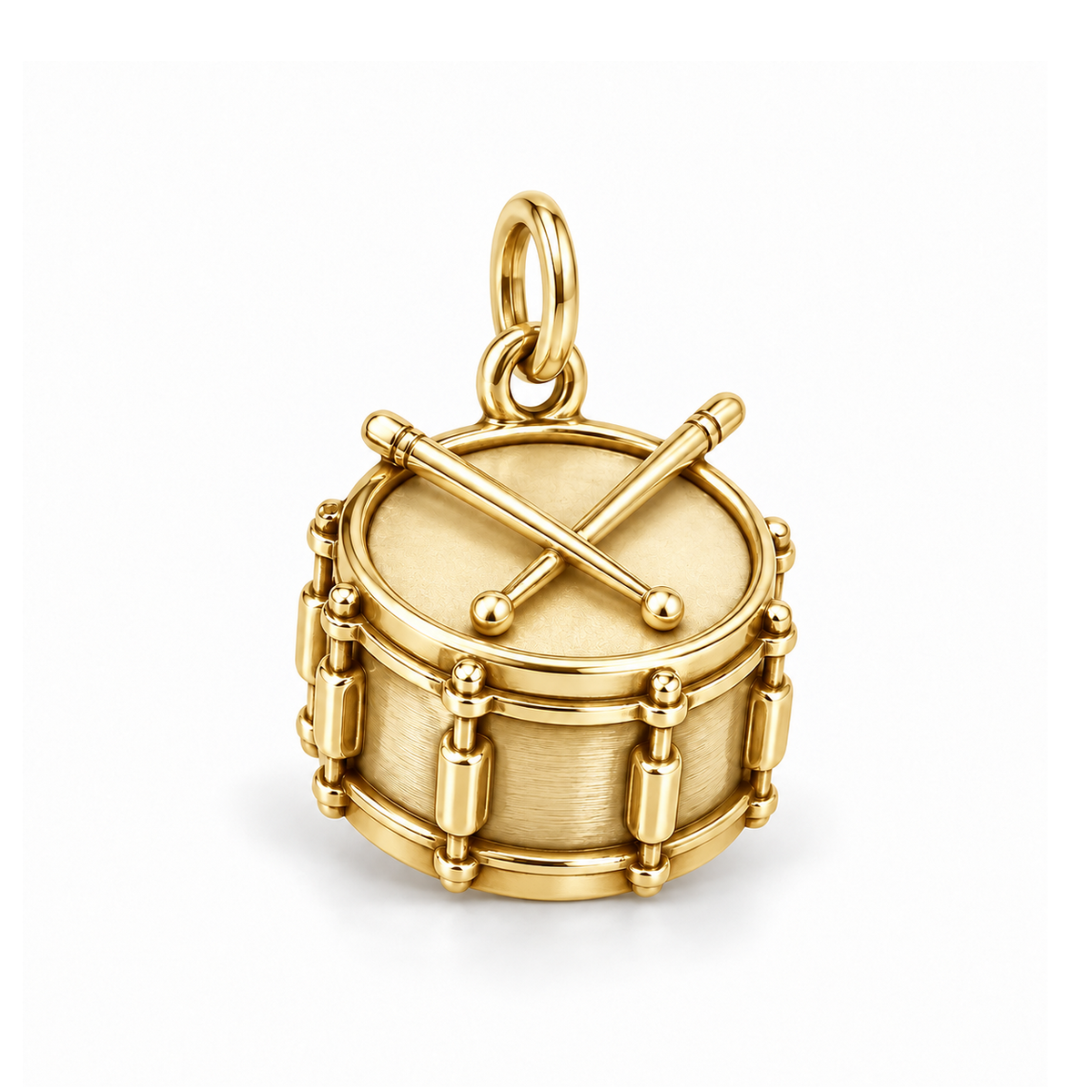Snare Drum Charm — Gold | charm-topics-remaining-444-2026-09-14 | topic-005