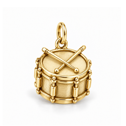 Snare Drum Charm — Gold | charm-topics-remaining-444-2026-09-14 | topic-005